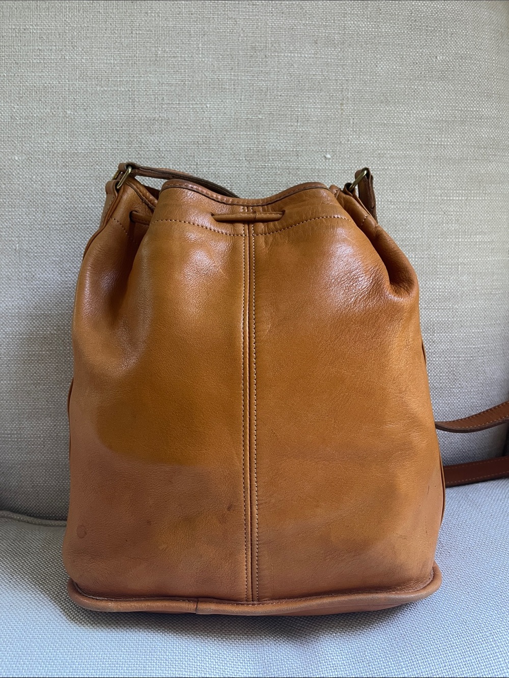 Coach 4015 Vintage Drawstring Sac Medium Shoulder Bag Rare - Picture 5 of 14